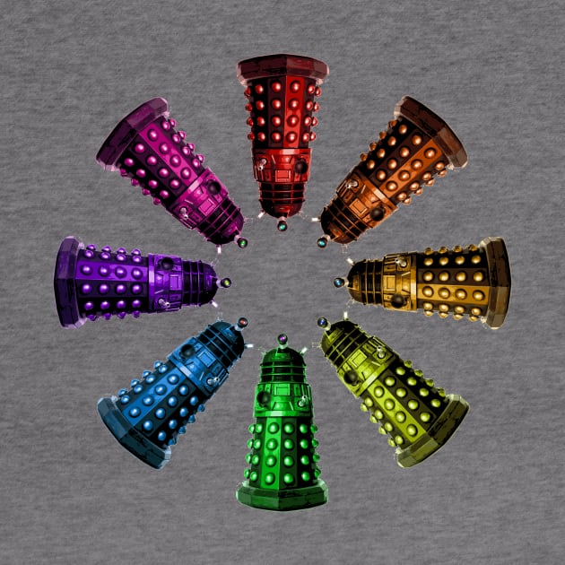 COLORFUL DALEKS by nofixedaddress